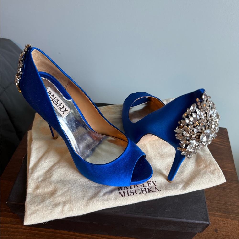 Badgley Mischka Blue Elegant Heels